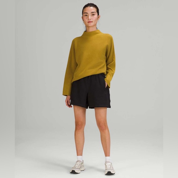 LULULEMON Boxy Cotton-Blend Sweater size XS/S in Auric Gold - Picture 3 of 14